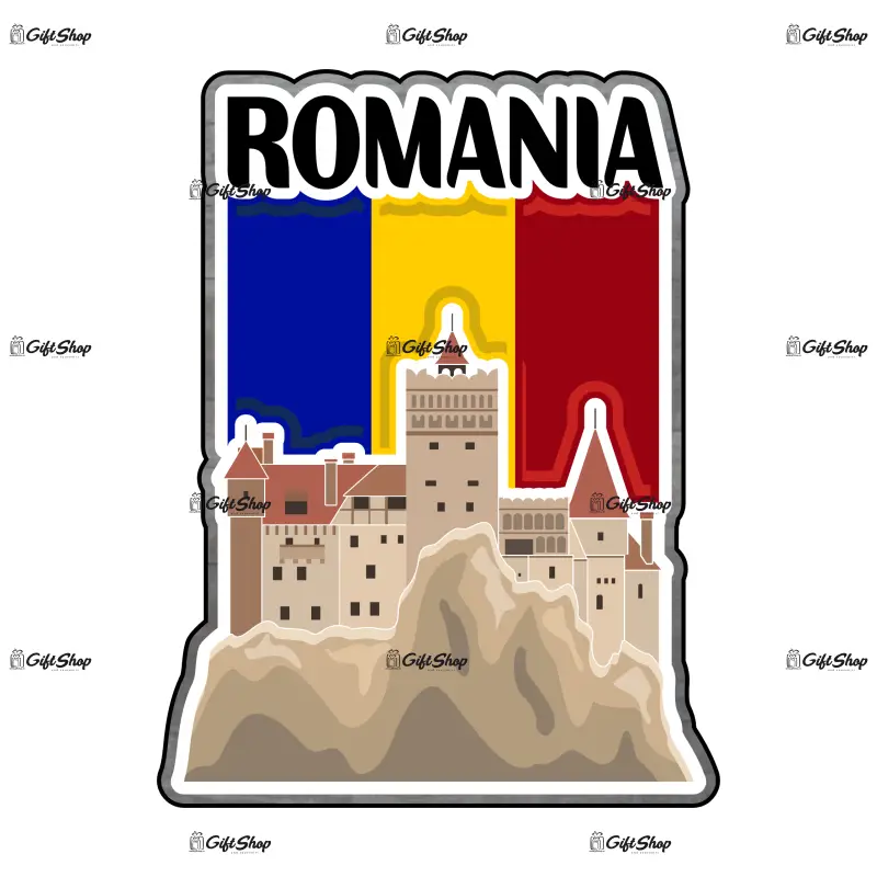 Castelul bran, romania, magnet frigider mgs129